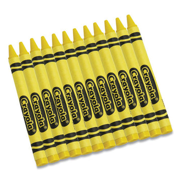 Crayola® Bulk Crayons, Yellow, 12-box freeshipping - TVN Wholesale